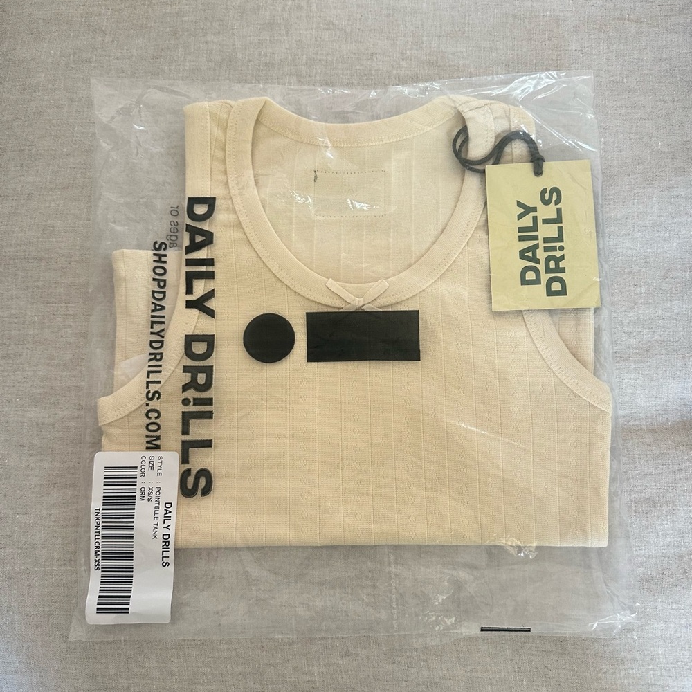 Daily Drills Kids Beige Tank Top